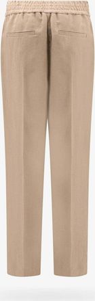 Brunello Cucinelli Relaxed Linen Trousers - Beige