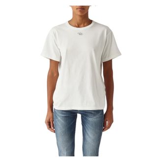 Diesel T-Shirts, female, White, Size: S T-Normy-Od T-shirt