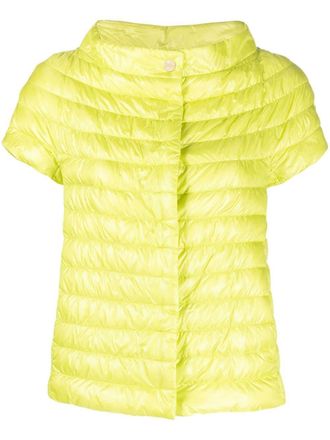 Herno Margherita short-sleeved puffer jacket - Green