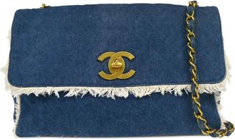 Chanel Borsa a spalla Classic Flap mini 1992 - Blu