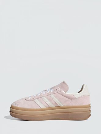 adidas Gazelle Bold Leather and Suede Platform Sneakers