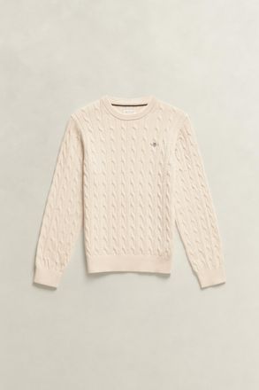GANT Teens Teen Boys Shield Sweater (122/128) CREAMED WHITE