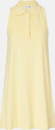 Hunza G Logo cotton terry polo dress
