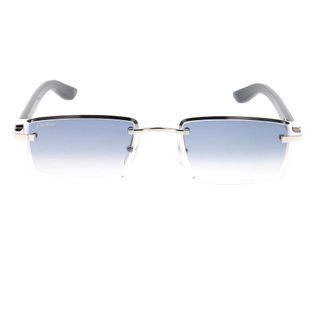 Cartier Elongated C Motif Zonnebril - unisex - Accessoires - Grijs - Maat: ONE Size