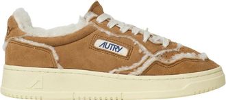 Autry Medalist Low - Dames - Sneakers - Bruin - 38 EU - Katoen - Schoenen