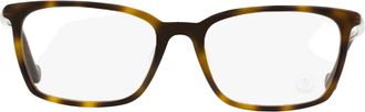 Moncler ML5094D Rectangular Tortoiseshell Acetate Eyeglasses - Brown