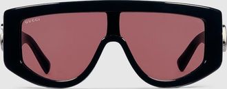 Gucci Rectangular Frame Sunglasses, Black