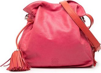 Loewe Pre-owned Bucket Bags, female, Pink, Size: ONE SIZE Pre-owned Leather Shoulder Bag