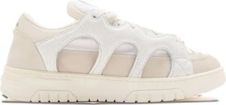 Paura cut-out sneakers - men - Leather/Suede/Fabric/Rubber - 43 - White