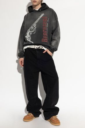 Represent Sweatshirt With Print, Mens, Grey