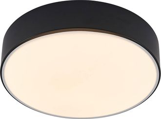 Lindby Lindby L&aacute;mpara De Techo Led simera En Negro Pl&aacute;stico