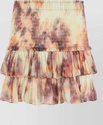 Isabel Marant naomi cotton voile mini skirt tie dye