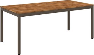 vidaXL Mesa De Cena De Jard&iacute;n Natural Y Caf&eacute; 180 X 88,5 X 75 Cm Vidaxl