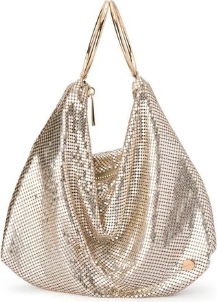 Olga Berg Shar Mesh Convertible Bag in Gold at Nordstrom