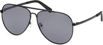 Guess Aviator Zonnebril - Heren - Zonnebrillen - Zwart - 62 MM - Accessoires