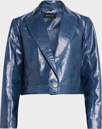 Kobi Halperin Astra Cropped Leather Jacket