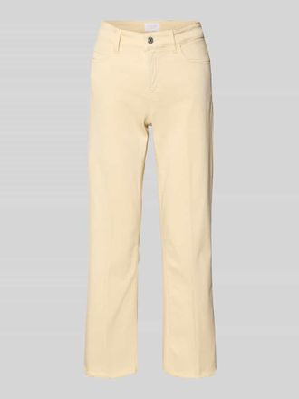 Cambio Cambio Jeans mit Fransen Modell FRANCESCA in Hellgelb, Gr&ouml;&szlig;e 32