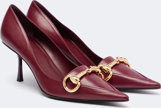 Gucci Helena Horsebit leather pumps