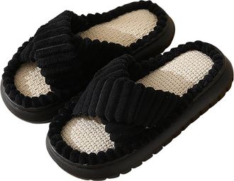 Generic Cyber of Monday Deals 2025 Womens Comfy Clog Slippers House Black Mule Women Ladies Cosy Memory Foam Boys Size 12 Kids UK Deals of The Day Sale Slippe