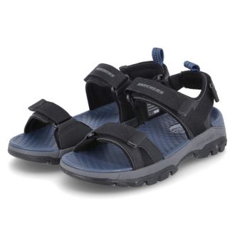 Skechers Mens Tresmen Ryer Sandals, Black Mesh/Synthetic, 8.5 UK