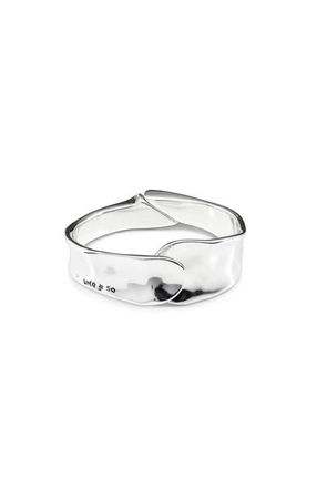 UNOde50 Wave Cuff in Silver at Nordstrom, Size Medium