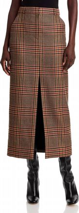 Veronica Beard Maxine Skirt In Camel/black