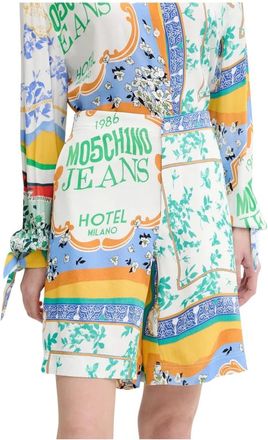 Moschino Dames, Korte broeken, Veelkleurig, Maat: M Viscose