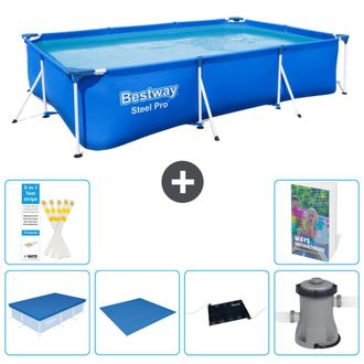 Bestway Piscina Bestway Steel Pro Rectangular - 300x201x66 Cm - 7-piezas S40
