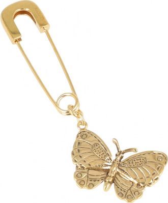 AMBUSH Womens Single Butterfly Charm Earrings In Gold