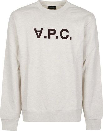 A.P.C. Felpa Standard Grand VPC - - Sweatshirts & Hoodies - Uomo - Beige - L