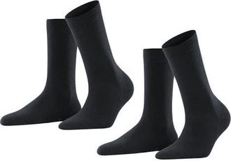 Falke Soft Merino 2-Pack Wool Socks in Anthracite Melange at Nordstrom, Size Medium