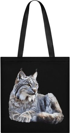 Generic Canada Wild Big Cat Womens Tote Casual Shopping Bag Lightweight Shoulder Bags Hobos Handbag for Work Travel Daily 35x40cm