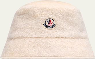 Moncler Wool Logo Bucket Hat