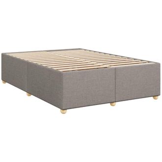 vidaXL Cama Sin Colch&oacute;n Tela Gris Taupe 140x200 Cm Vidaxl