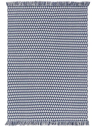 benuta Alfombra de material reciclado azul oscuro 200x300