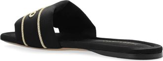 Ferragamo Satin Mules With Logo