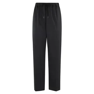 Maison Margiela Dames, Broeken, Zwart, Maat: XS Wol