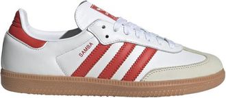 adidas Womens adidas Originals Samba OG - Shoes Off White/Solar Red/White Size 10.0
