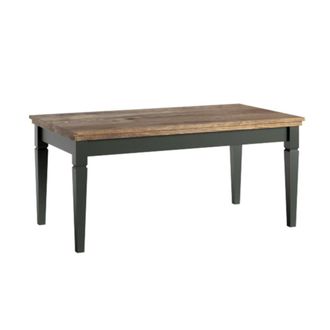 Petits Meubles Mesa de centro paneles de aglomerado verde y madera