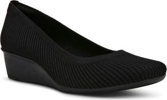 Anne Klein Wisher Pump in Black Knit at Nordstrom, Size 8.5