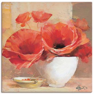 Artland Leinwandbild »Mohn II« 1 Stk. tlg. auf Keilrahmen gespannt