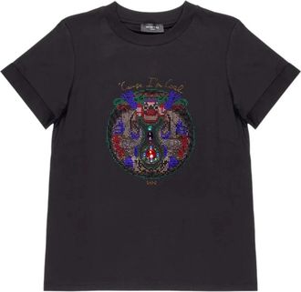 Nenette Dobe T-shirt - Dames - T-shirts - Zwart - S - Katoen - Tops