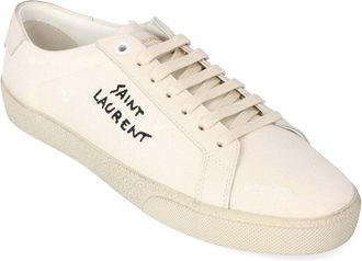 Saint Laurent Womens Calfskin Leather Court Classic Sneaker (Authentic Pre- Loved)