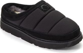 Dearfoams Fireside Greta Sport Nylon Puff Water Repellent Clog in Black at Nordstrom, Size 10