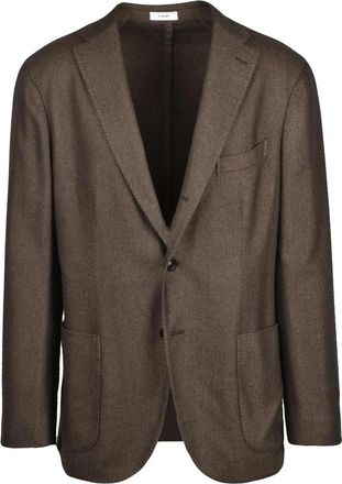 Boglioli Tailored Forest Green Blazer With Notch Lapel And Unlined Design