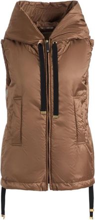 Max Mara Greengo Padded Vest - Dames - Bodywarmers - Bruin - XS - Polyester - Jassen