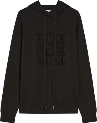 Max Mara Pamir Hoodie Sweater - Dames - Hoodies - Zwart - L - Wol - Hoodies & sweatvesten