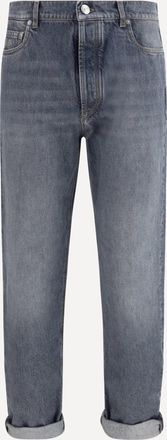 Brunello Cucinelli Straight-leg turn-up Jeans Male 52