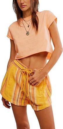 Free People The Perfect T-Shirts Womens Clothing Spring Melon : MD (Womens 8-10), Cotton