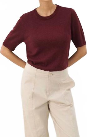 Part Two Natanya Pullover In Tawny Port